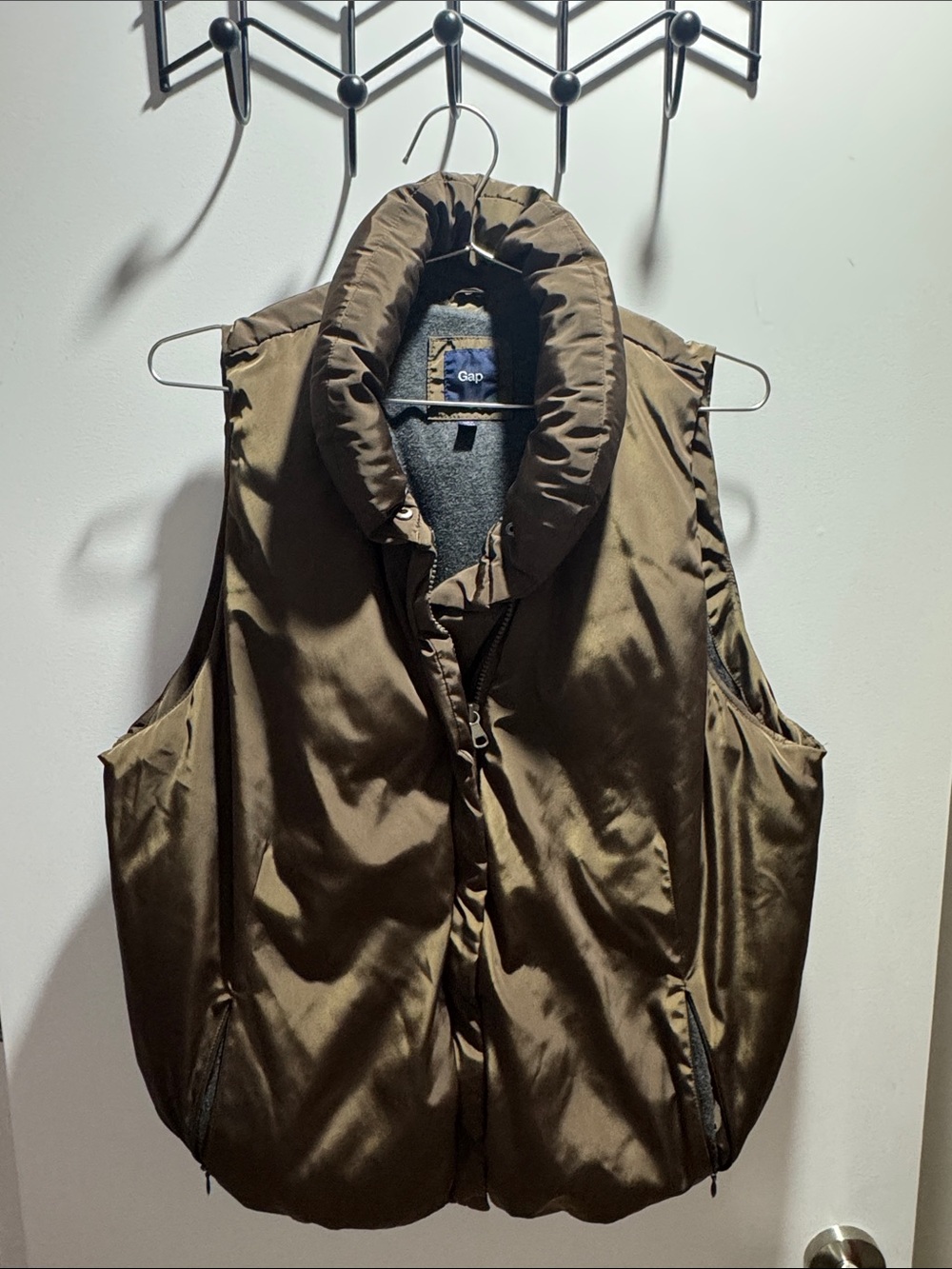 GAP Olive Green Quilted Puffer Vest